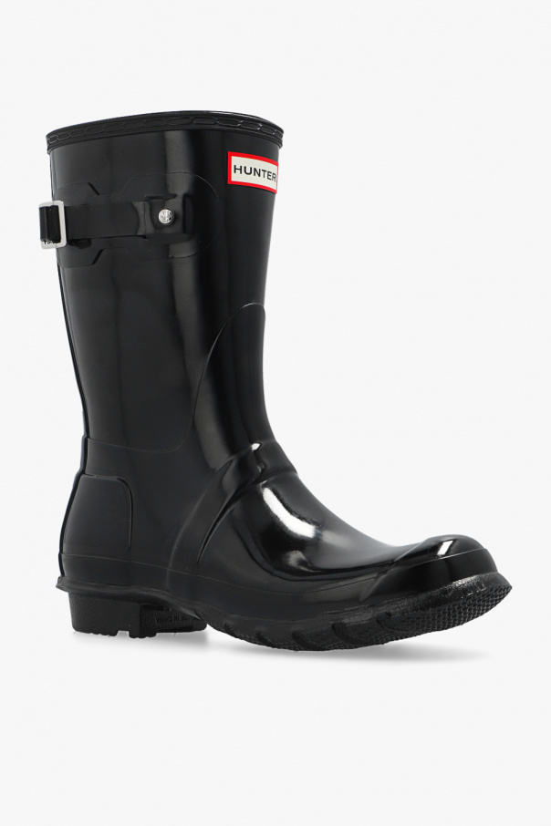 Black 'Original Short' rain boots Hunter